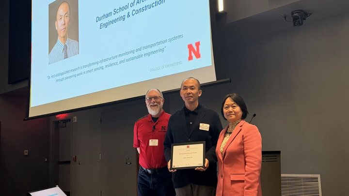 Dr Ho was recognized in a COE Faculty and Staff Award Luncheon